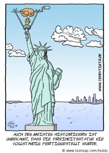Cartoon: Vollständige Freiheitsstatue 1