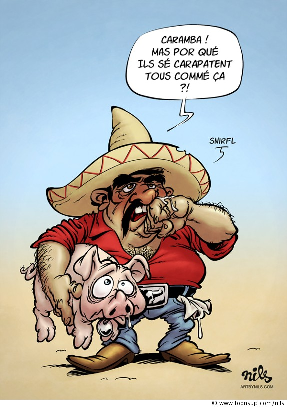 Cartoon: Mexicana Influenza 1