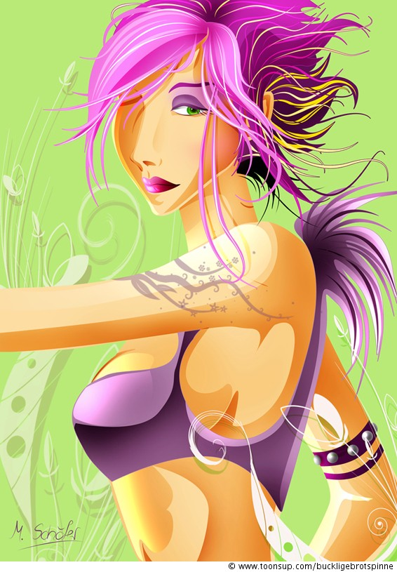 Illustration: Blumengott 1