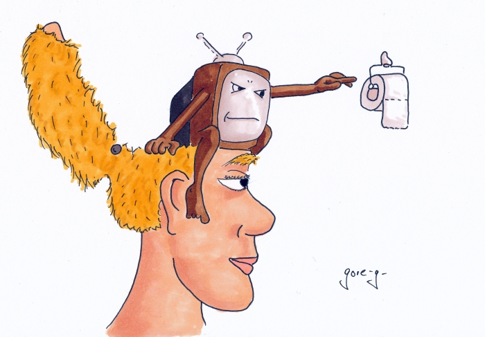 Cartoon: Fernsehen 1