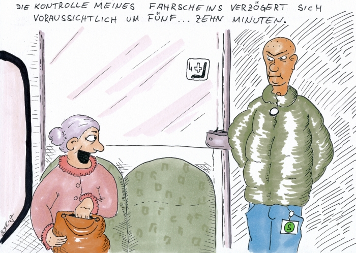 Cartoon: Die Bahn kommt... 1