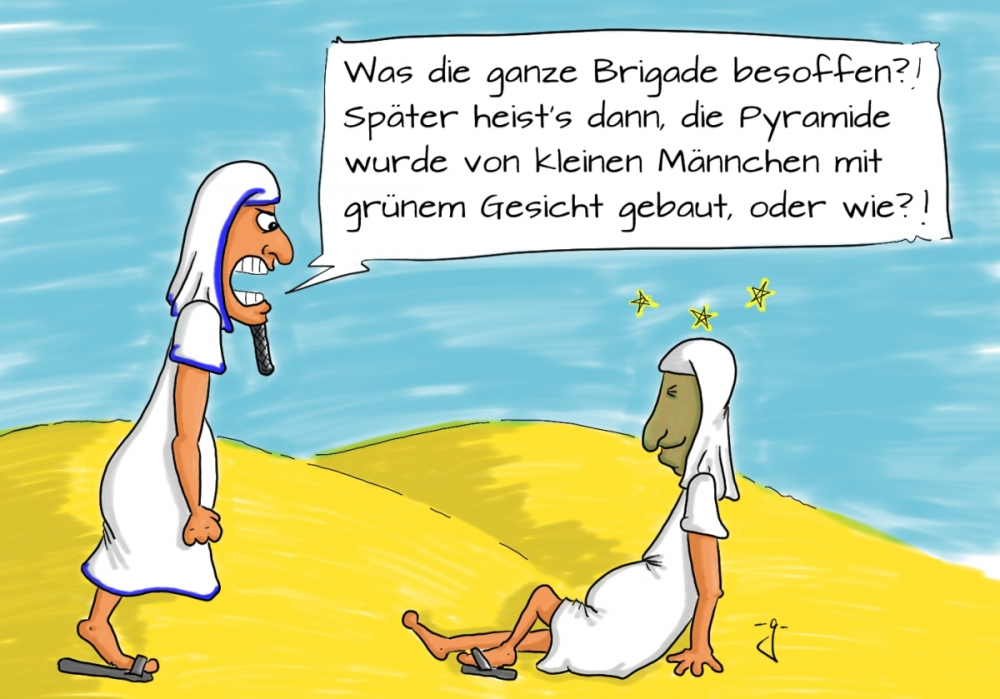 Cartoon: Pyramiden 1