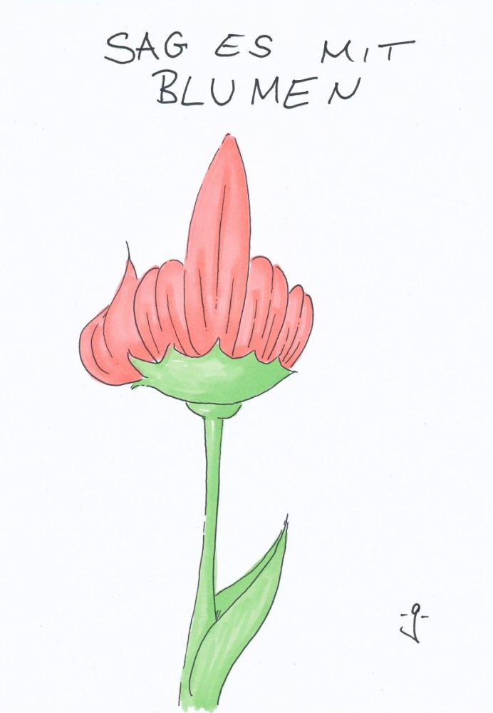 Cartoon: Blumen 1