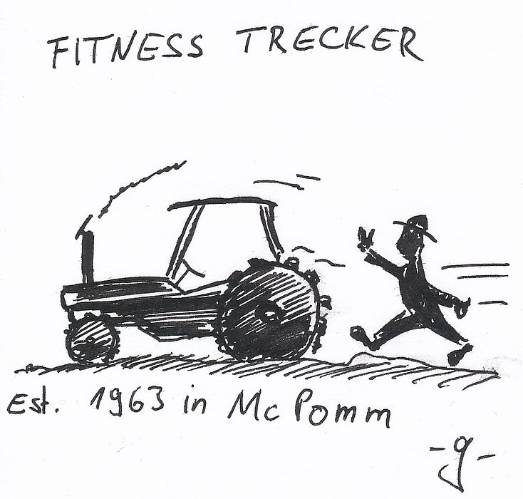 Cartoon: Fitness Trecker 1
