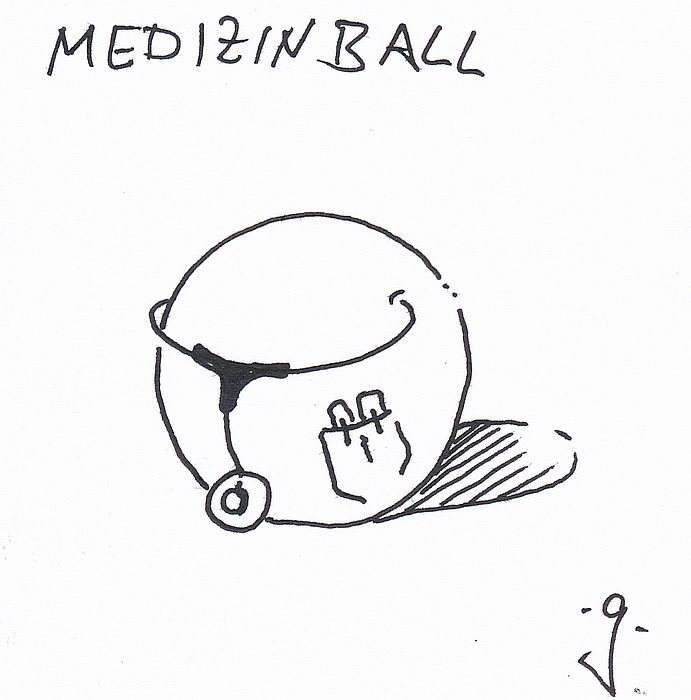 Cartoon: Medizinball 1