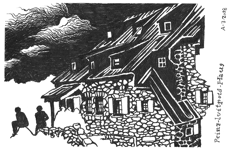 Illustration: Kritzeln + Kraxeln: Hochvogel (2.592m) 4