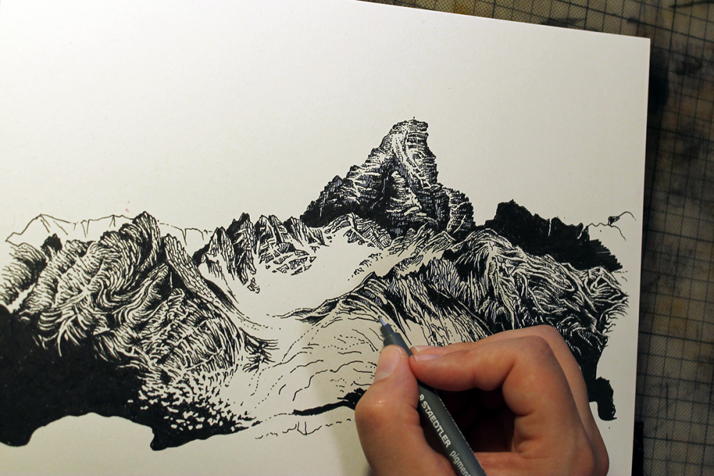 Illustration: Kritzeln + Kraxeln: Hochvogel (2.592m) 8