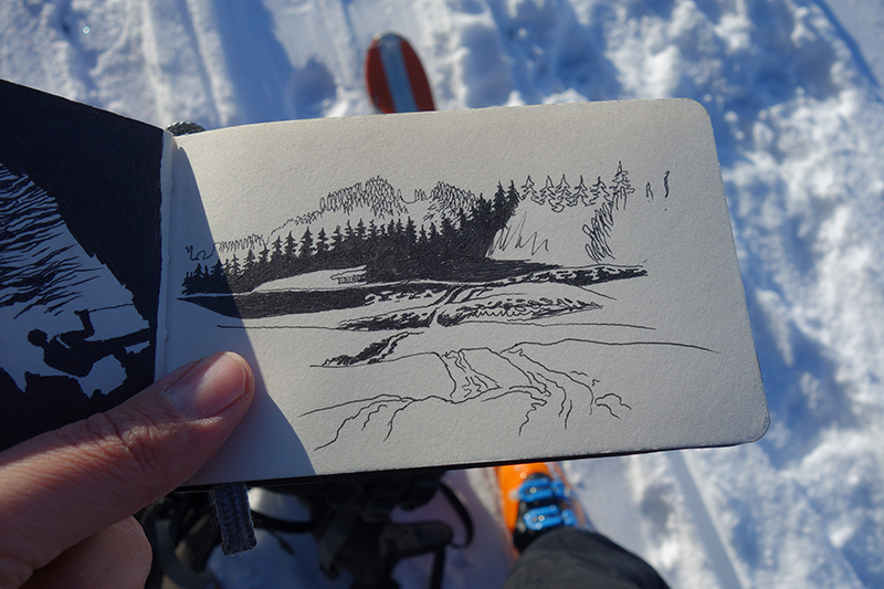 Illustration: Kritzeln + Kraxeln: Edelsberg (1.624m) 2