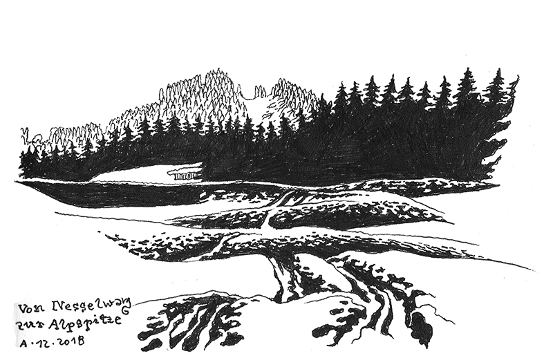Illustration: Kritzeln + Kraxeln: Edelsberg (1.624m) 3