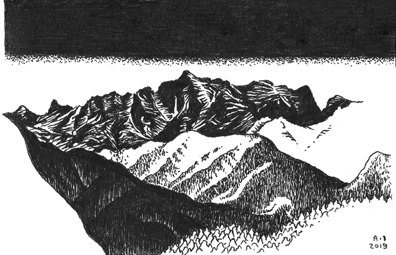 Illustration: Kritzeln + Kraxeln: Zugspitze (2.962m) 4