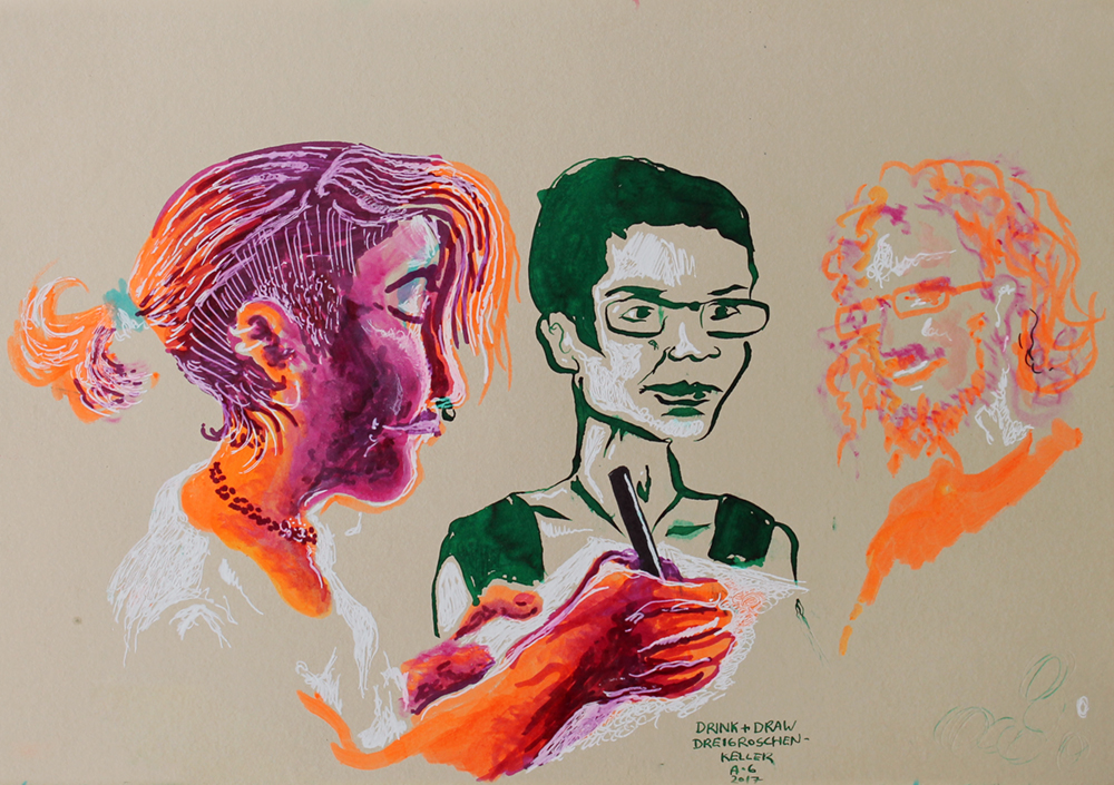 Illustration: Drink & Draw München 3