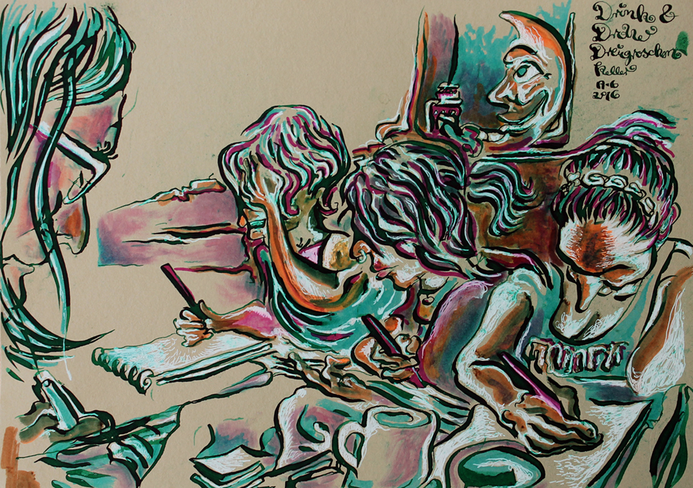 Illustration: Drink & Draw München 7