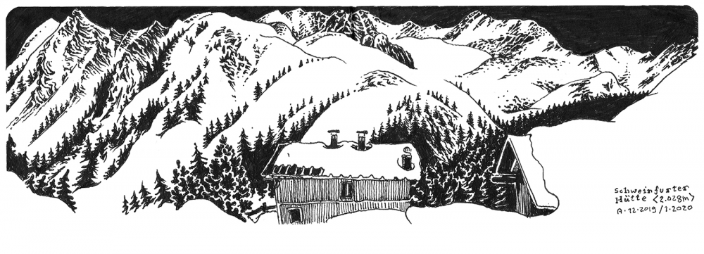 Illustration: Skizzenbuch Ötztal 3