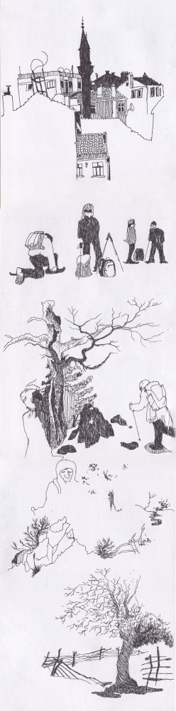 Illustration: Kritzeln + Kraxeln: Egirdir (926m), Türkei 2