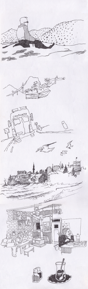 Illustration: Kritzeln + Kraxeln: Egirdir (926m), Türkei 4