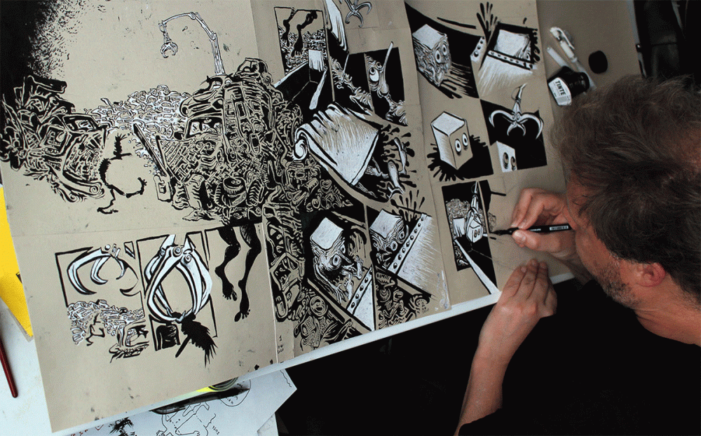 Animation: Making of Schrottpresse 8