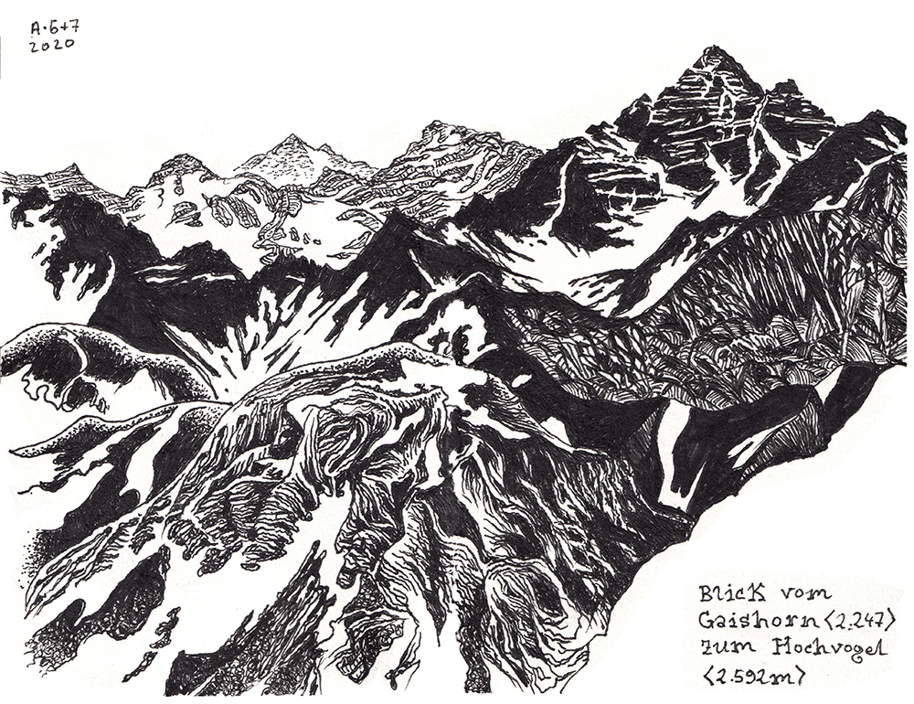 Illustration: Kritzeln + Kraxeln: Gaishorn (2.247m) 2