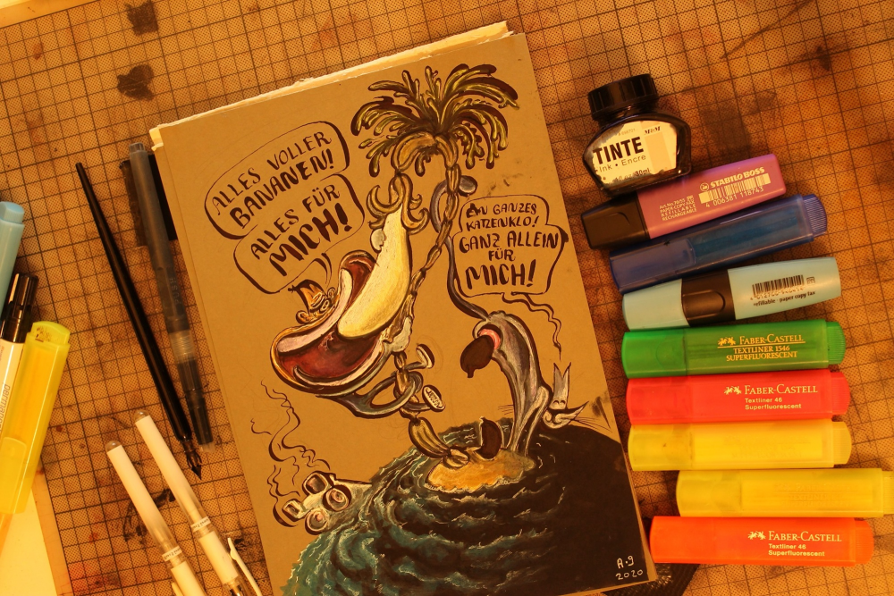 Cartoon: DTIYS: Captain Simian und Miss Matilda 1