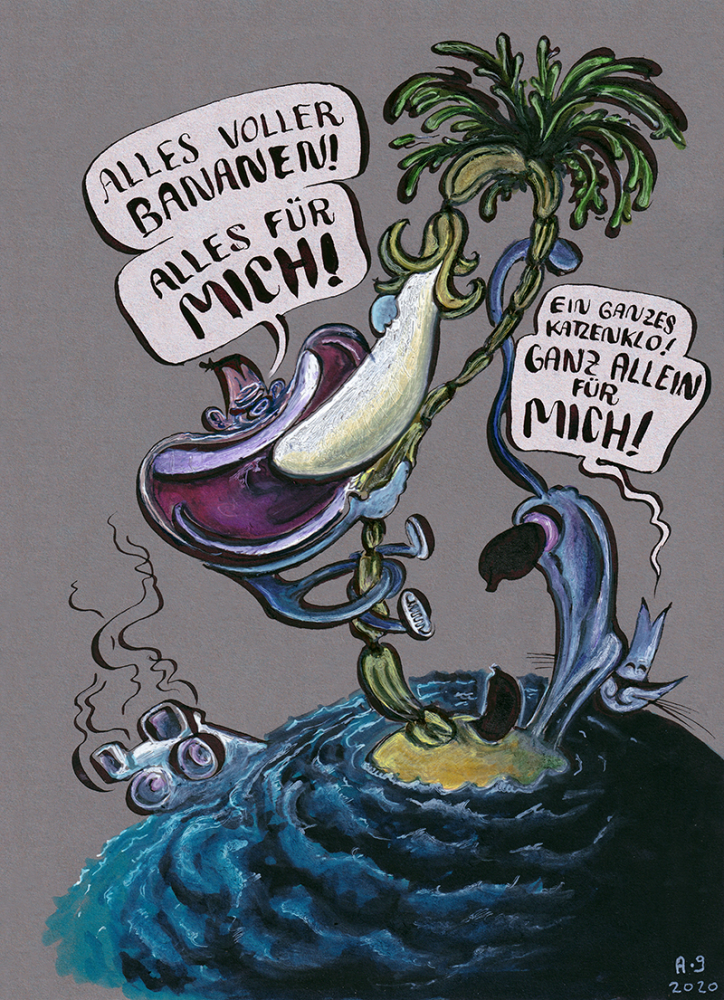Cartoon: DTIYS: Captain Simian und Miss Matilda 2