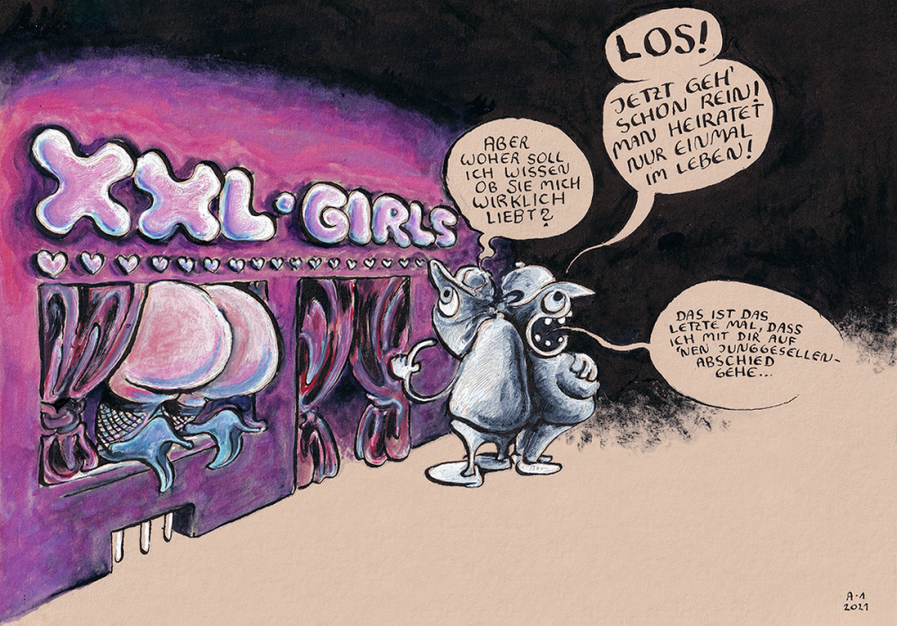 Cartoon: XXL Girls 1