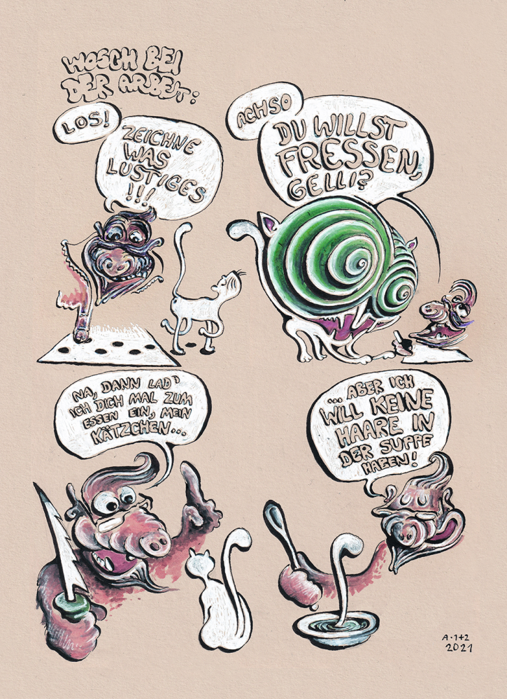 Comic: Toonsup-Stammtisch: Wosch bei der Arbeit 1