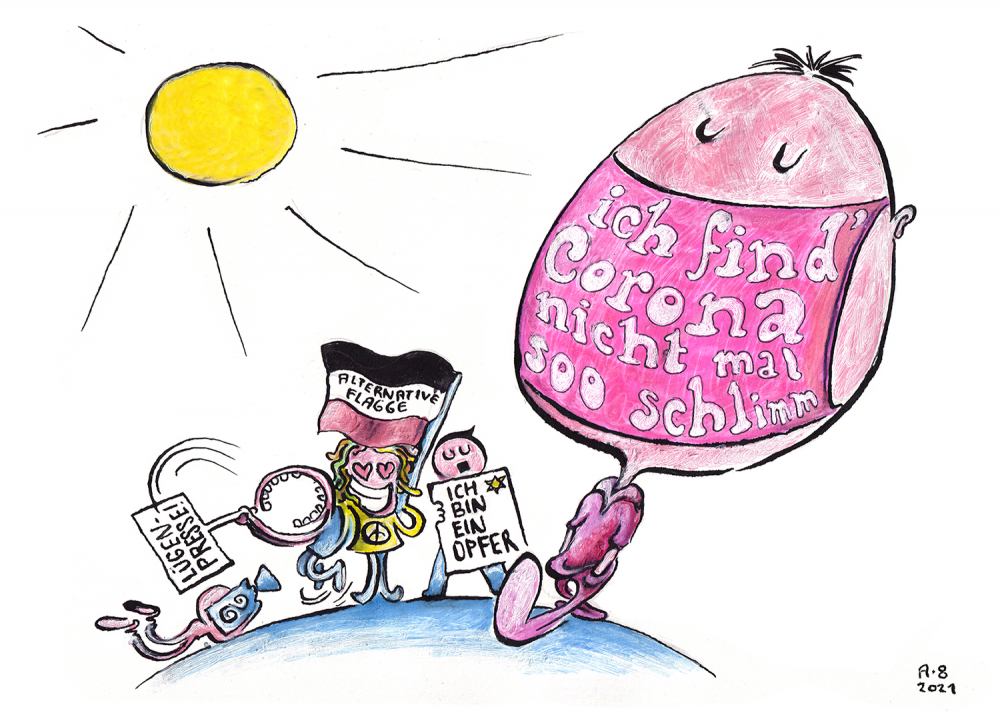 Cartoon: Frohes Corona 1