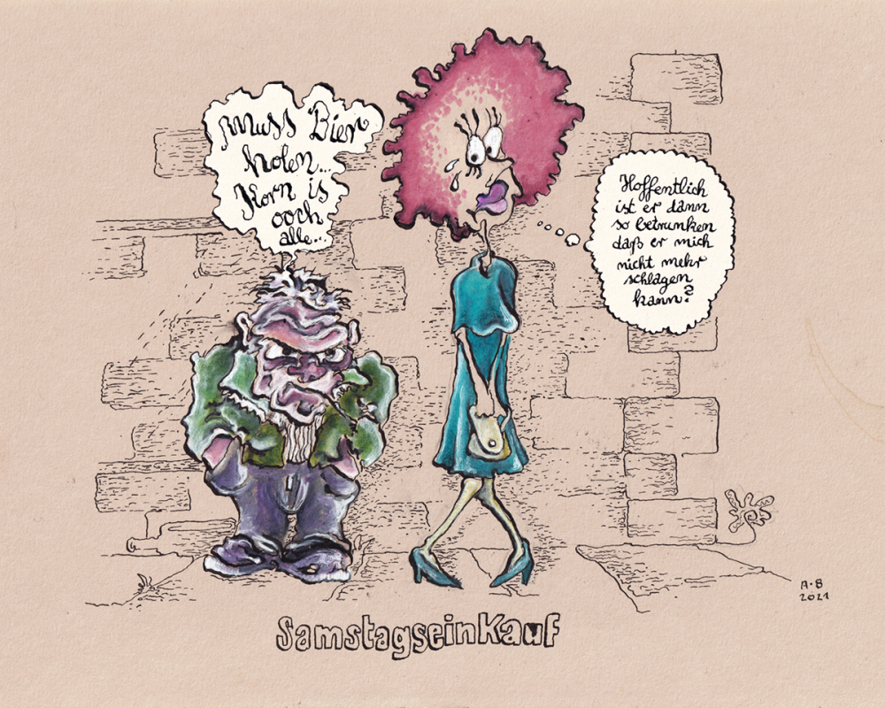 Cartoon: Samstagseinkauf 1