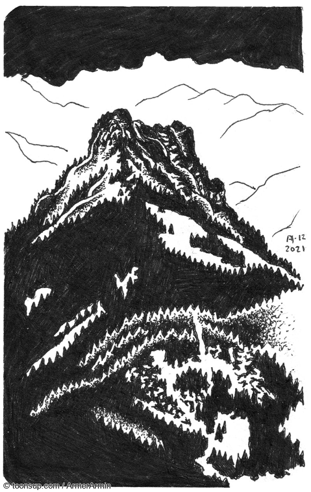 Illustration: Kritzeln + Kraxeln: Edelsberg (1.624m) 1