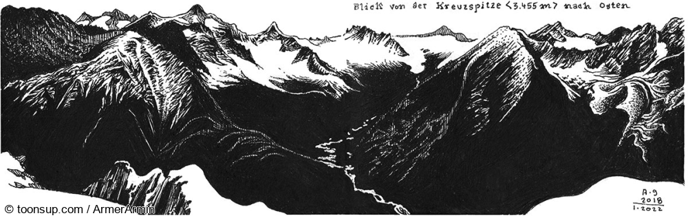 Illustration: Kritzeln + Kraxeln: Ötztaler Gletscherrunde 21