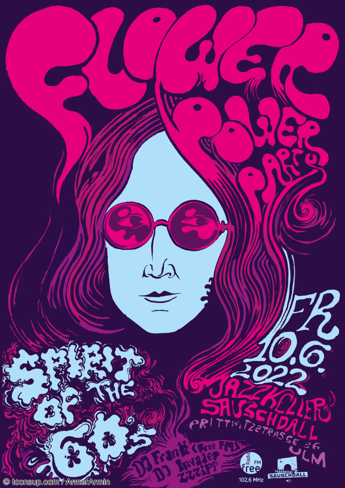 Karrikatur: Flower Power Party 1