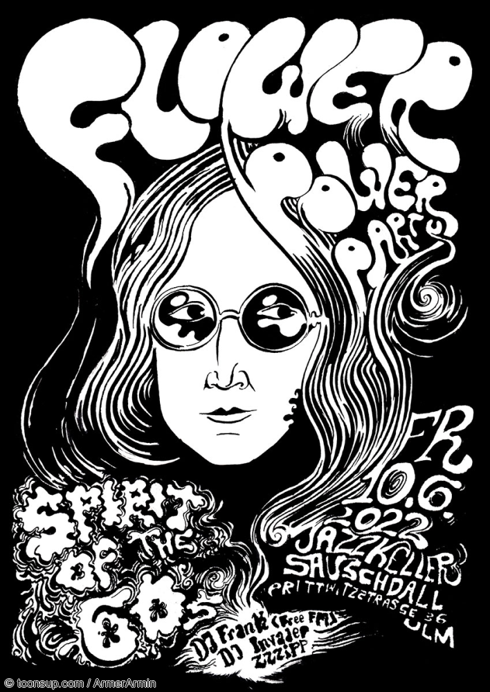 Karrikatur: Flower Power Party 2