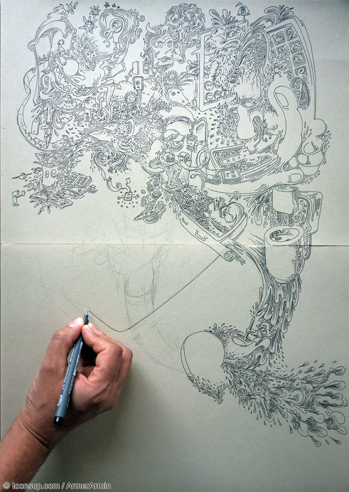 Rate- / Wimmelbild: Making of Dixie Pics 1