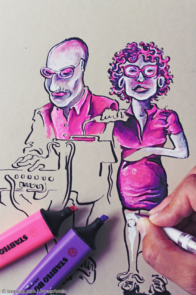 Caricature: Funkwelle 4