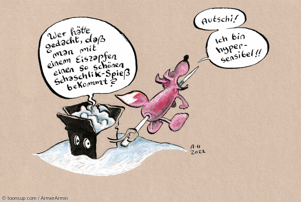 Cartoon: Schneeschaschlik 1