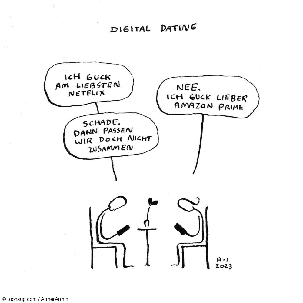Cartoon: Digital Dating 1
