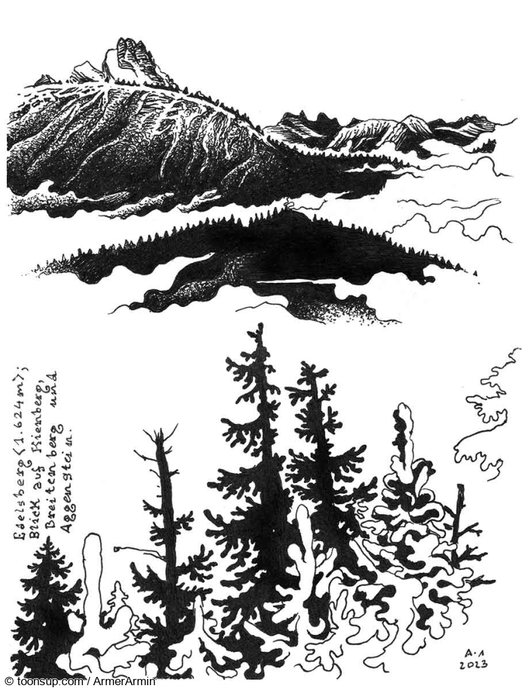 Illustration: Kritzeln + Kraxeln: Edelsberg (1.624m) 5