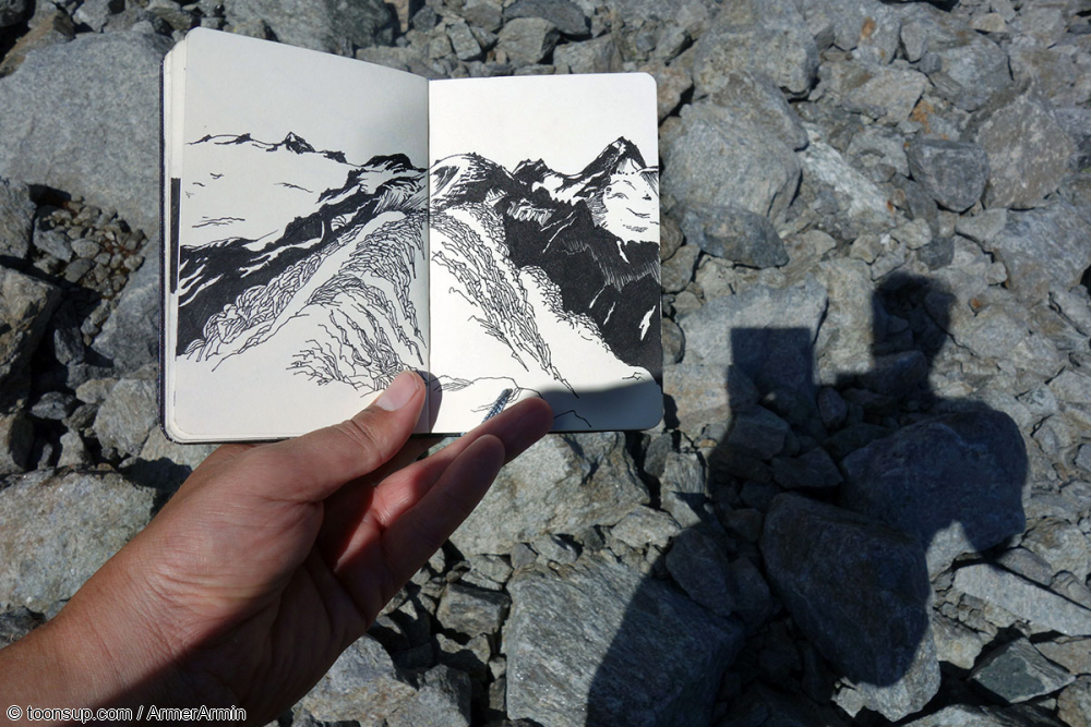 Illustration: Kritzeln + Kraxeln: Glockturm (3.353 m) 5