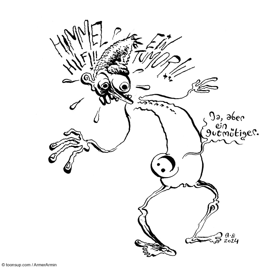 Cartoon: Don´t worry – be happy! 1