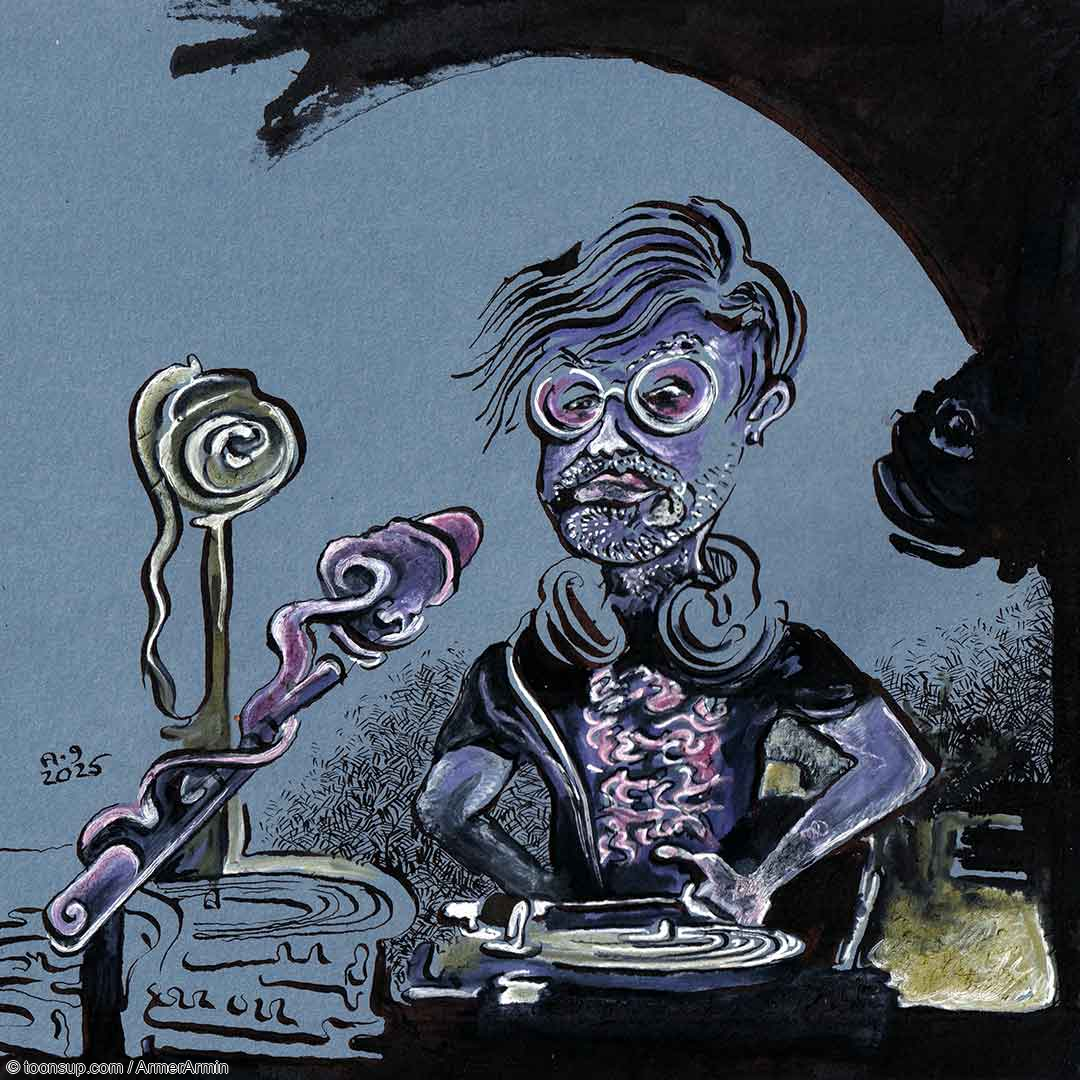 Illustration: Reihe Radiostüche freeFM / Jazzkeller Sauschdall 1