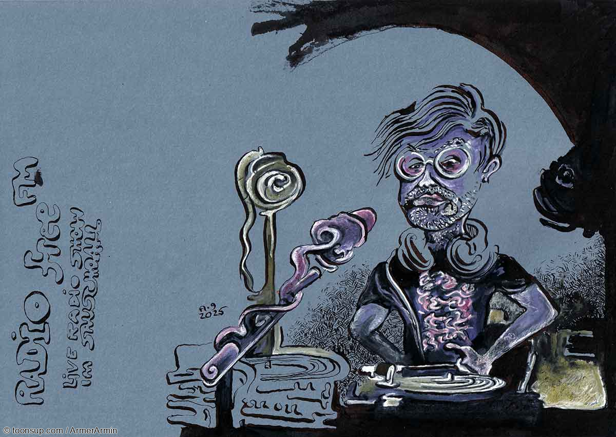 Illustration: Reihe Radiostüche freeFM / Jazzkeller Sauschdall 2