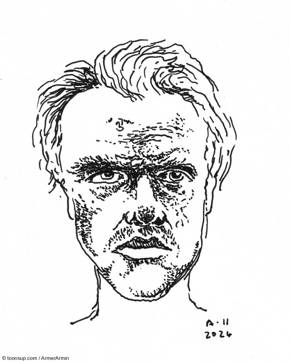 Illustration: Fineliner-Portrait 3