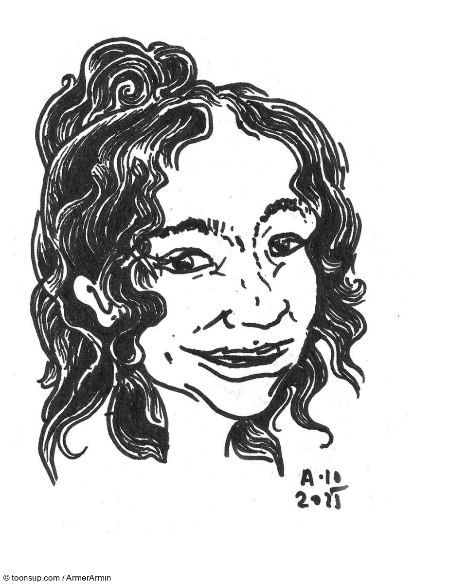 Illustration: Fineliner-Portrait 5