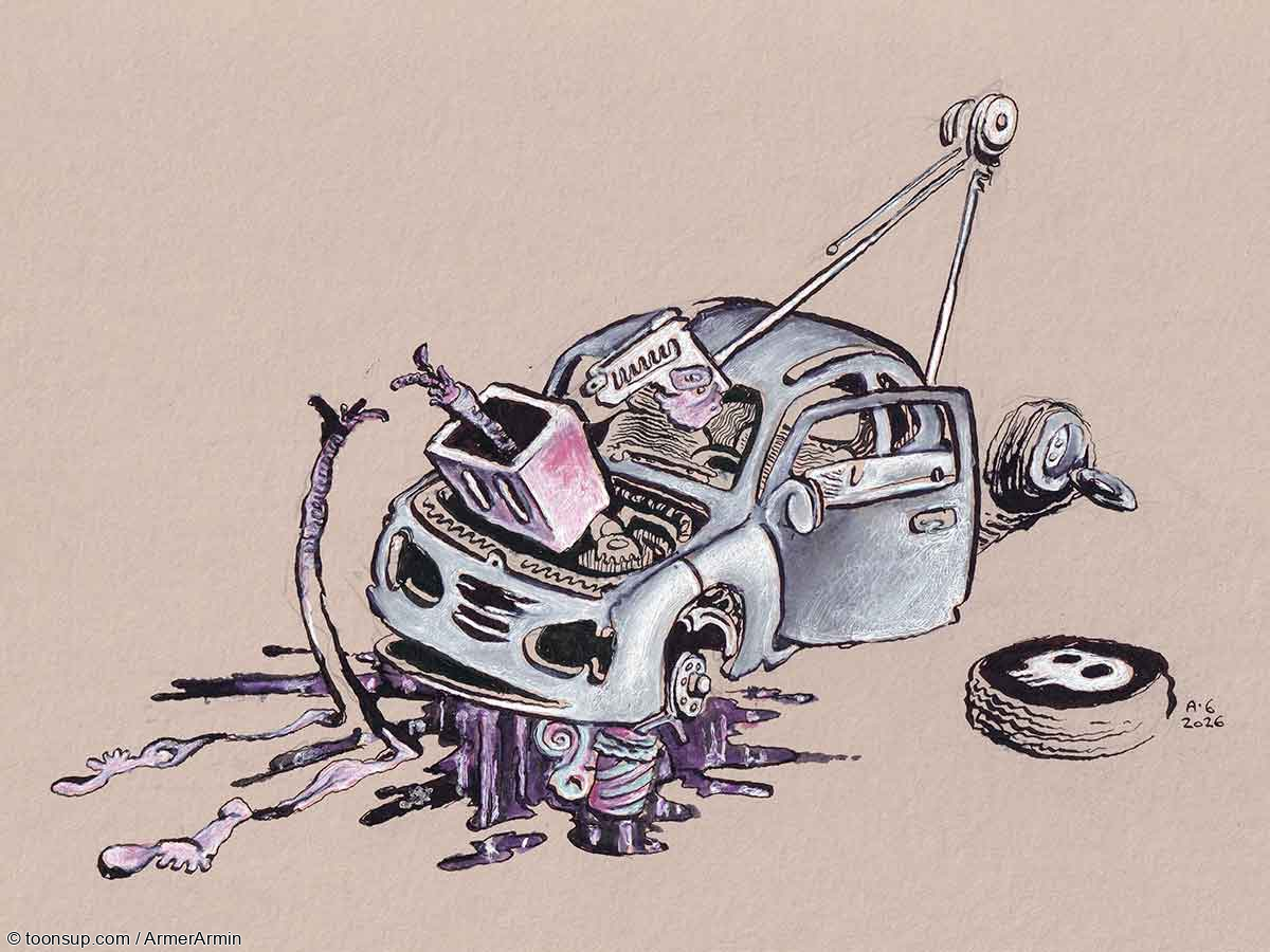 Cartoon: Totalschaden 1