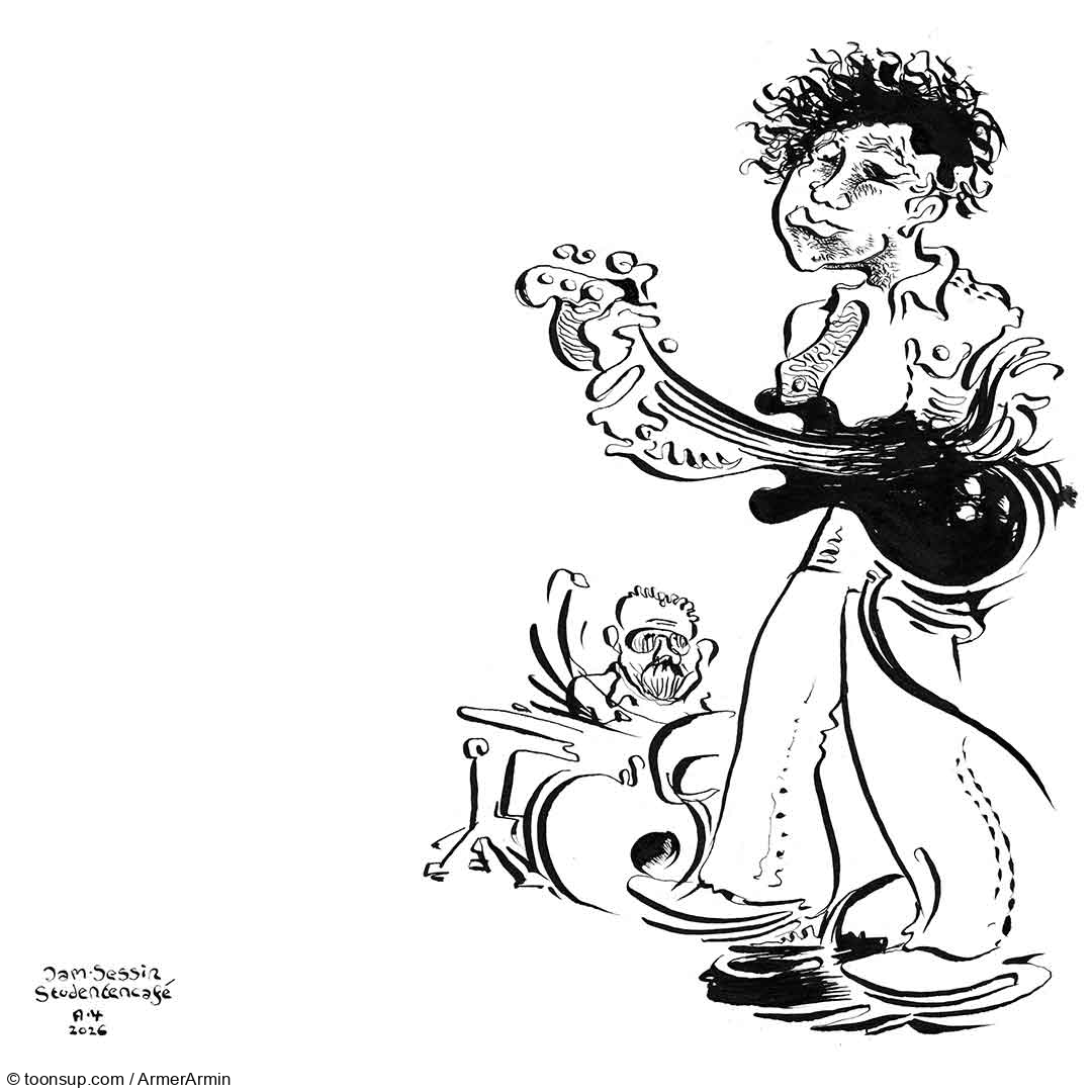 Cartoon: Jam-Session-Kritzeleien 6