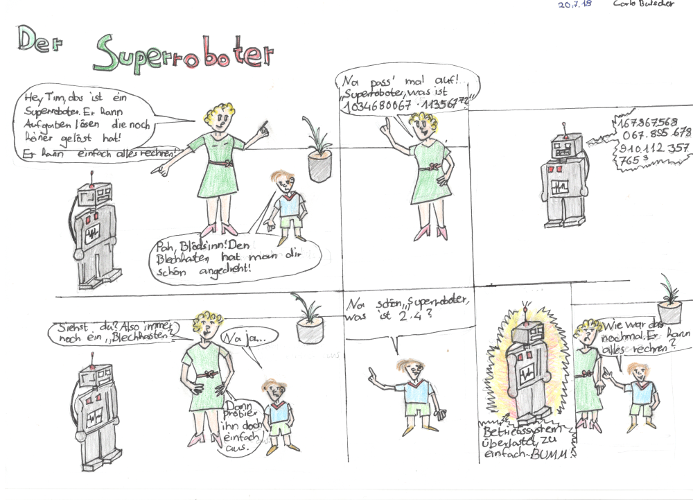Caricature: Der Superroboter 1