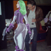 Space Lady and the men