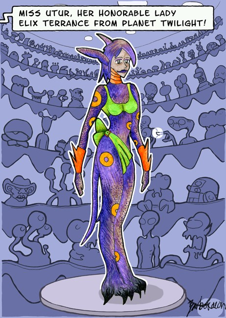 Illustration: Miss Utur (MIss Alien 31) 1