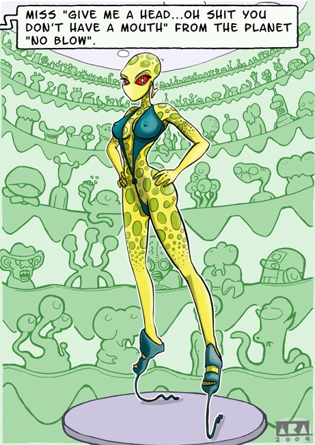 Illustration: Miss Give me a head (Miss Alien 38) 1