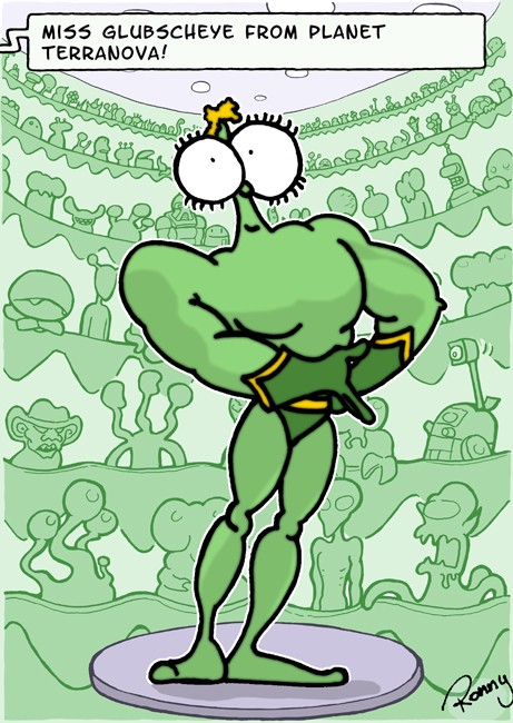 Cartoon: Miss Glupscheye (Miss Alien 43) 1