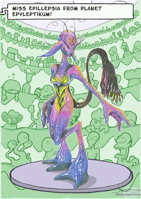 Cartoon: Miss Epillepsia (Miss Alien 48) 1